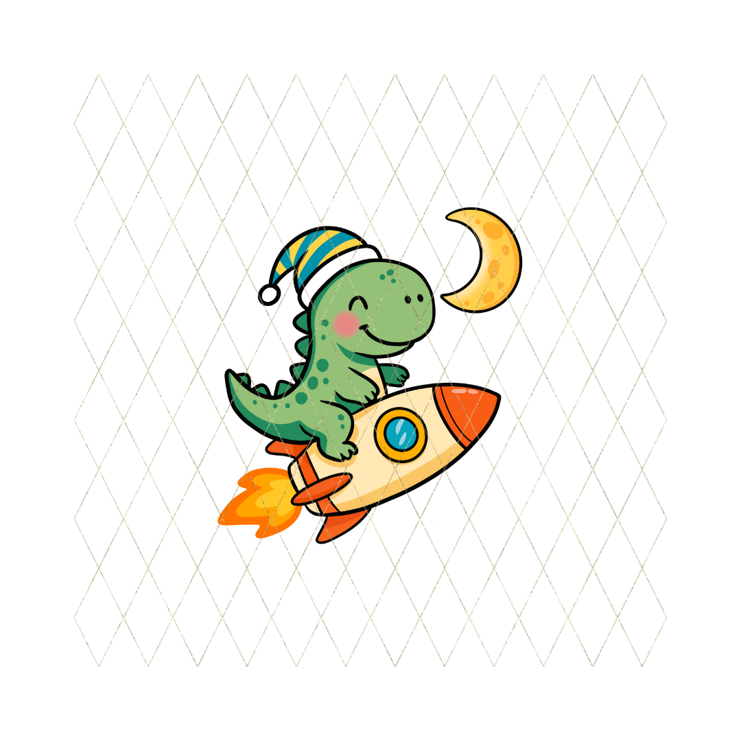Dino rocket clip art
