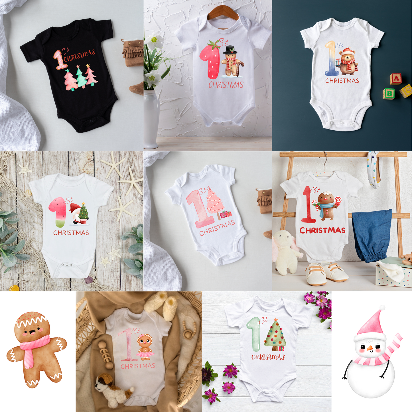 Baby’s First Christmas PNG Bundle